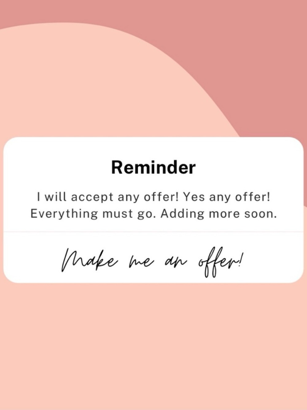 Make me an offer! 🤍🤍🤍